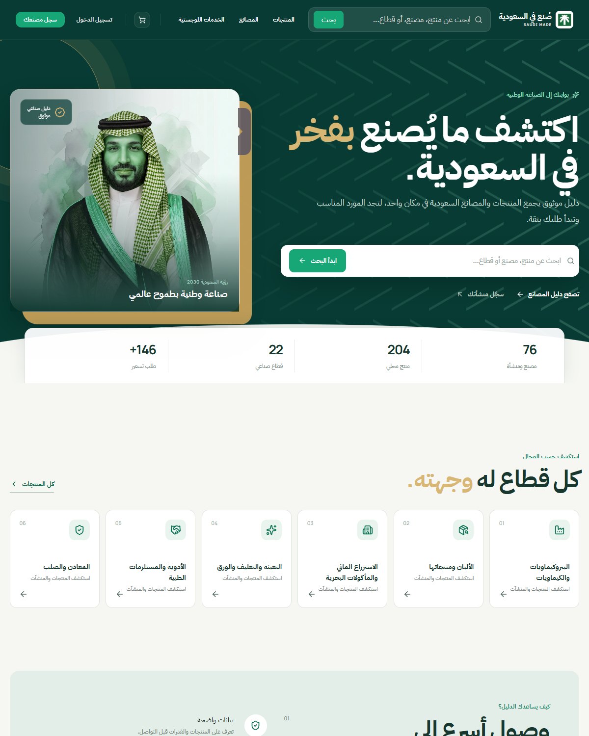 Saudi Made website preview